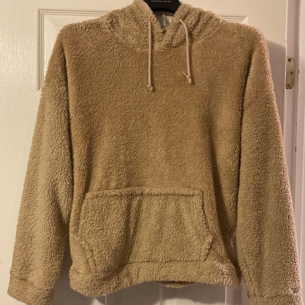 Cozy Tan Women’s Fuzzy Pullover